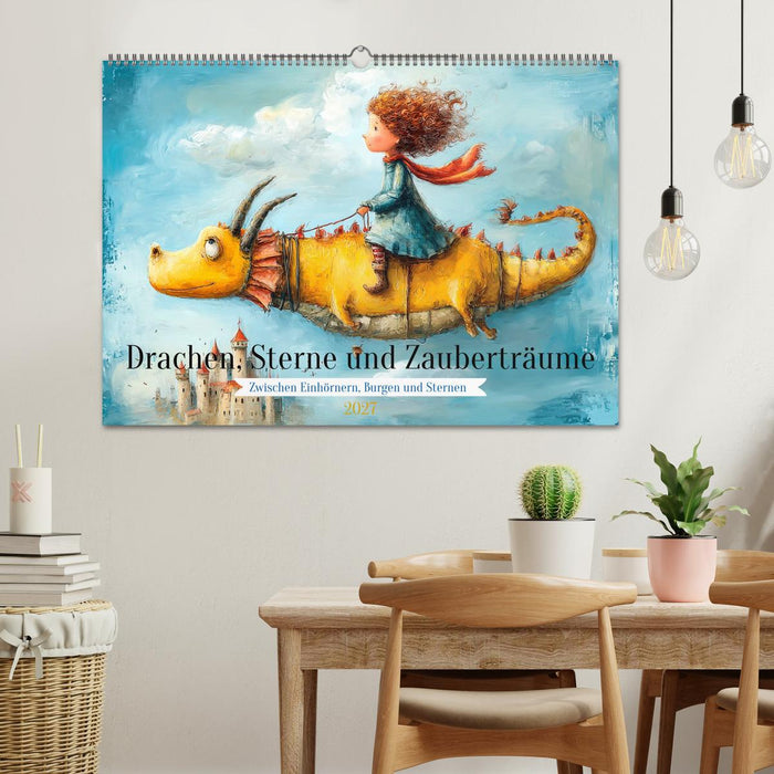 Drachen, Sterne und Zauberträume (CALVENDO Wandkalender 2027)