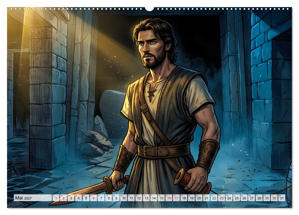 Theseus und der Minotaurus - Der Kampf im Labyrinth (CALVENDO Wandkalender 2027)