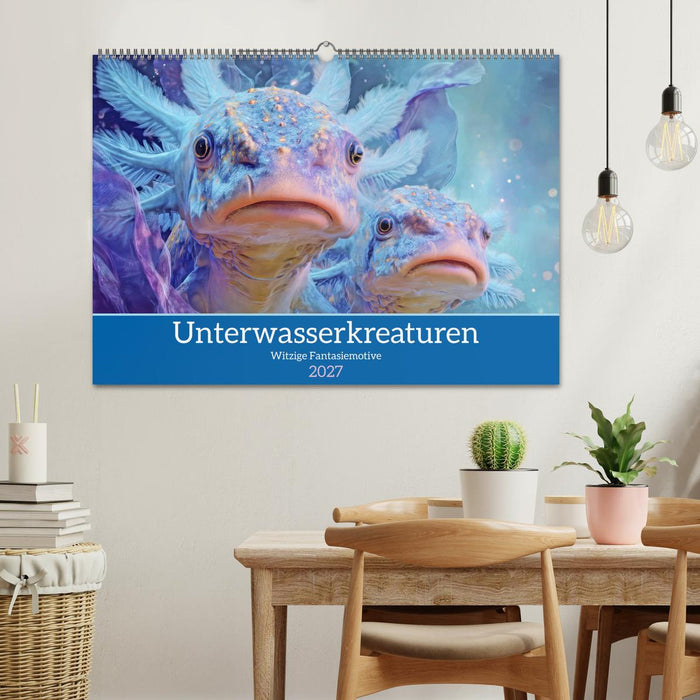 Unterwasserkreaturen - Witzige Fantasiemotive (CALVENDO Wandkalender 2027)