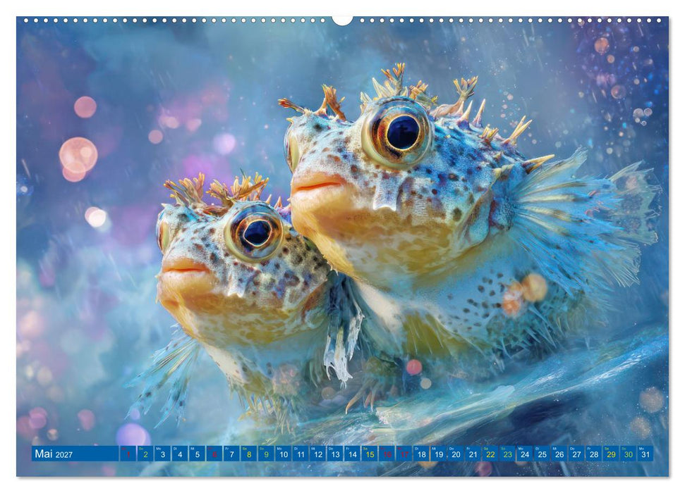 Unterwasserkreaturen - Witzige Fantasiemotive (CALVENDO Wandkalender 2027)