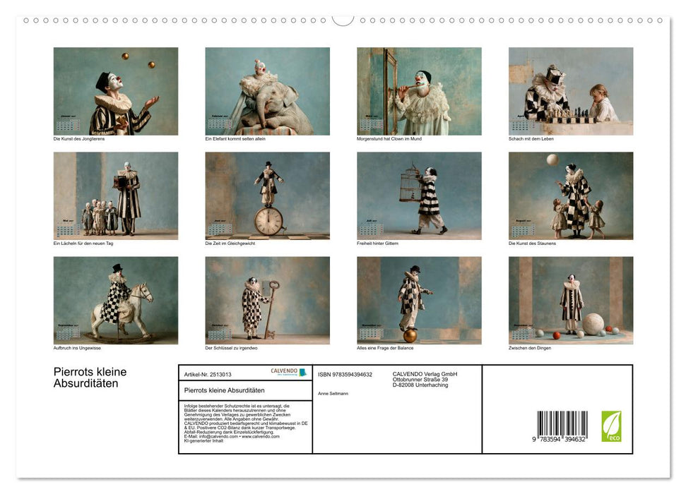 Pierrots kleine Absurditäten (CALVENDO Premium Wandkalender 2027)