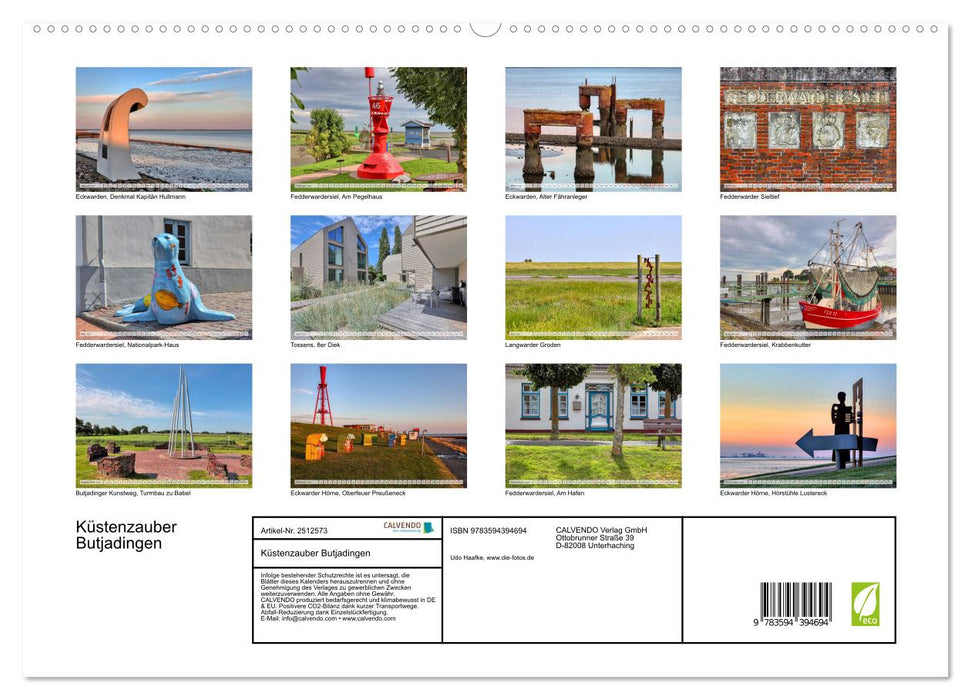 Küstenzauber Butjadingen (CALVENDO Premium Wandkalender 2027)
