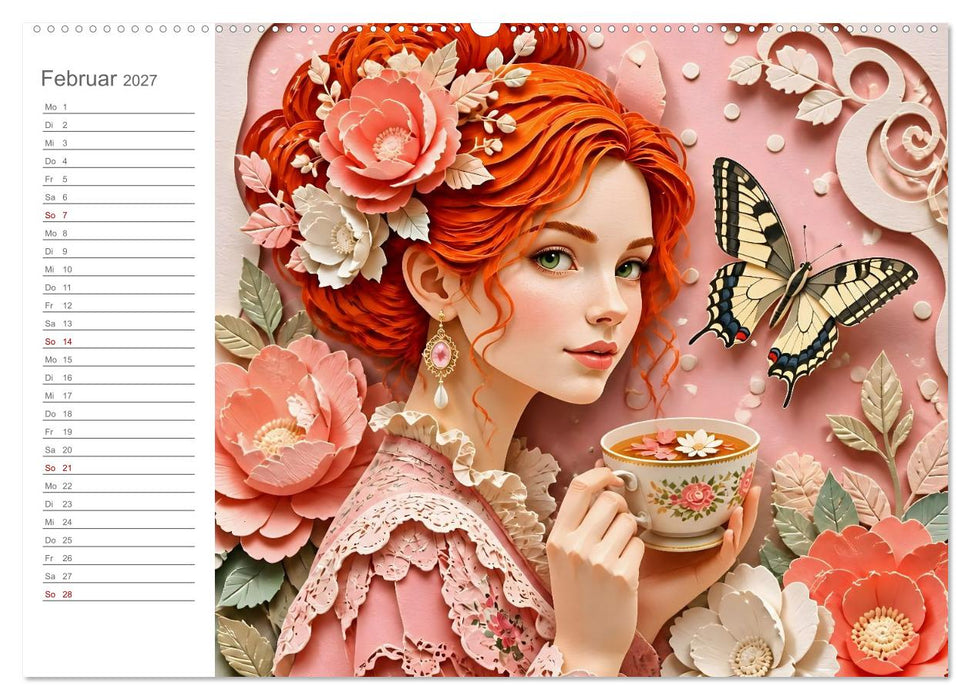 Glück trägt Blumen im Haar (CALVENDO Premium Wandkalender 2027)