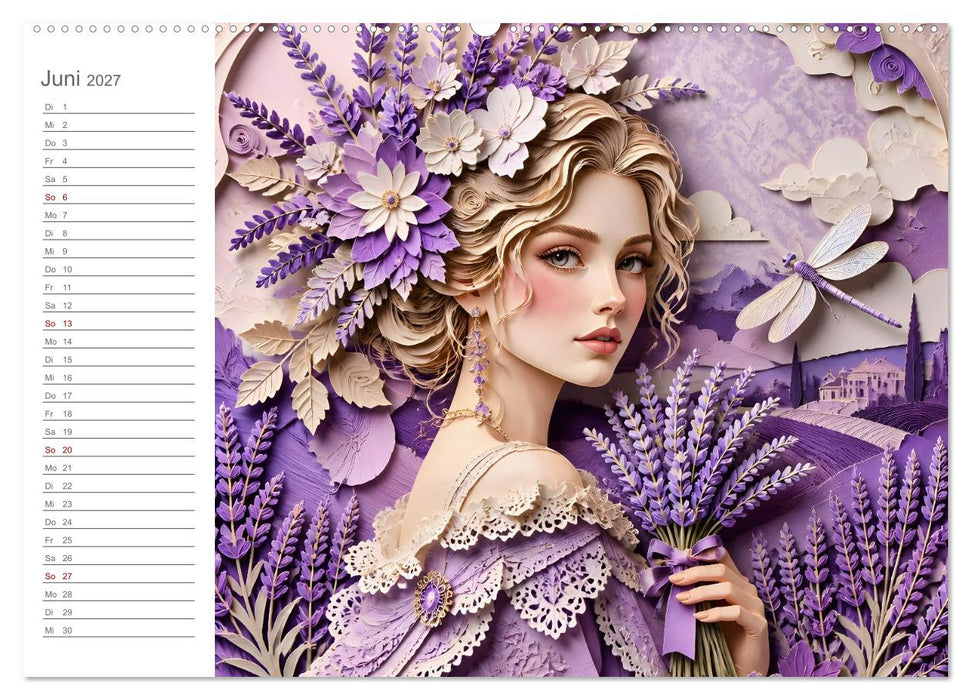 Glück trägt Blumen im Haar (CALVENDO Premium Wandkalender 2027)