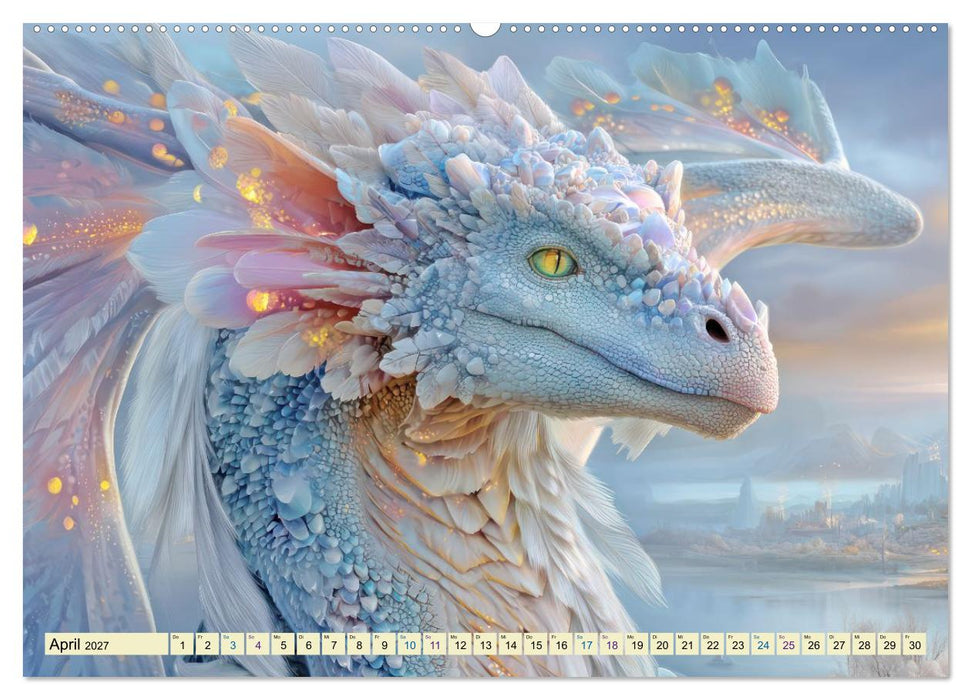 Drachen wie aus dem Märchenland - Träumerische Illustrationen (CALVENDO Wandkalender 2027)