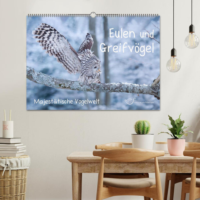 Eulen und Greifvögel - Majestätische Vogelwelt (CALVENDO Wandkalender 2027)