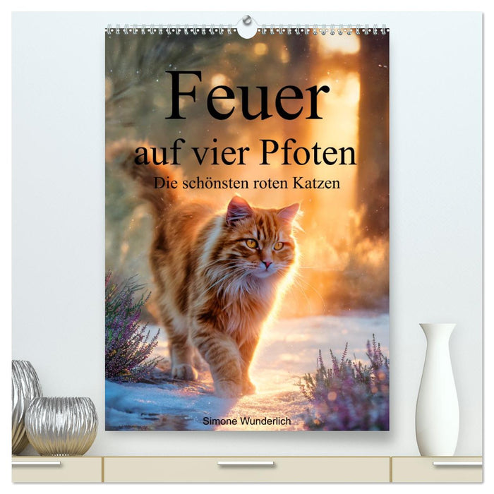 Feuer auf vier Pfoten - Die schönsten roten Katzen (CALVENDO Premium Wandkalender 2027)
