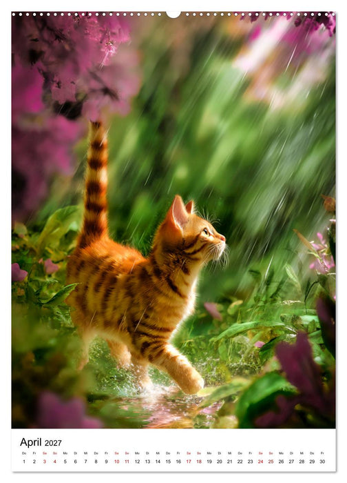 Feuer auf vier Pfoten - Die schönsten roten Katzen (CALVENDO Premium Wandkalender 2027)