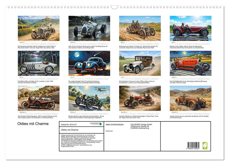 Oldies mit Charme (CALVENDO Wandkalender 2027)