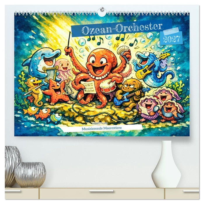 Ozean-Orcheste - Musizierende Meerestiere (CALVENDO Premium Wandkalender 2027)
