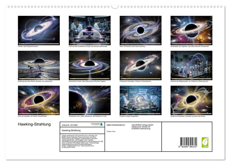 Hawking-Strahlung (CALVENDO Premium Wandkalender 2027)