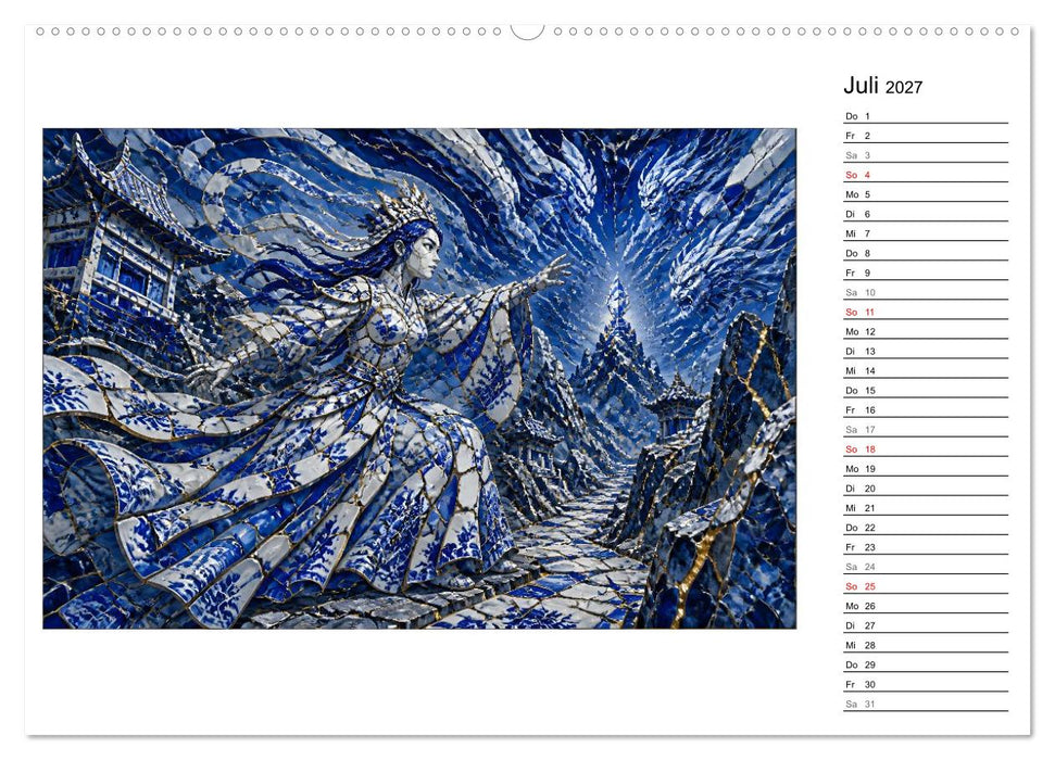 Kintsugi der Mondgöttin (CALVENDO Premium Wandkalender 2027)