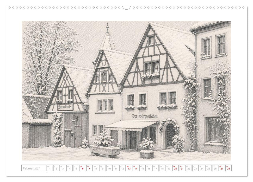 Idyllisches Rothenburg ob der Tauber (CALVENDO Premium Wandkalender 2027)