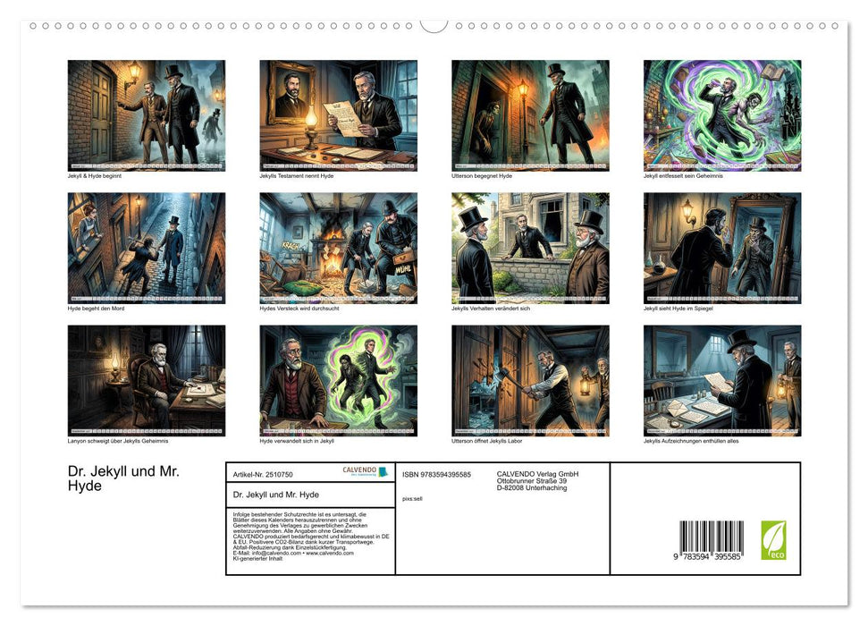 Dr. Jekyll und Mr. Hyde (CALVENDO Premium Wandkalender 2027)