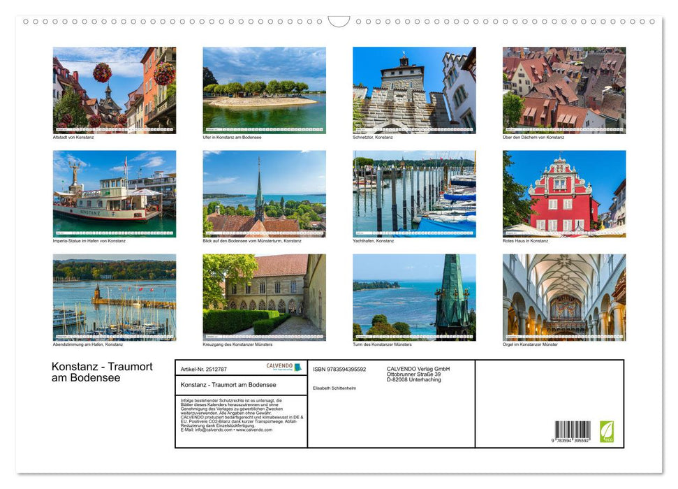 Konstanz - Traumort am Bodensee (CALVENDO Wandkalender 2027)