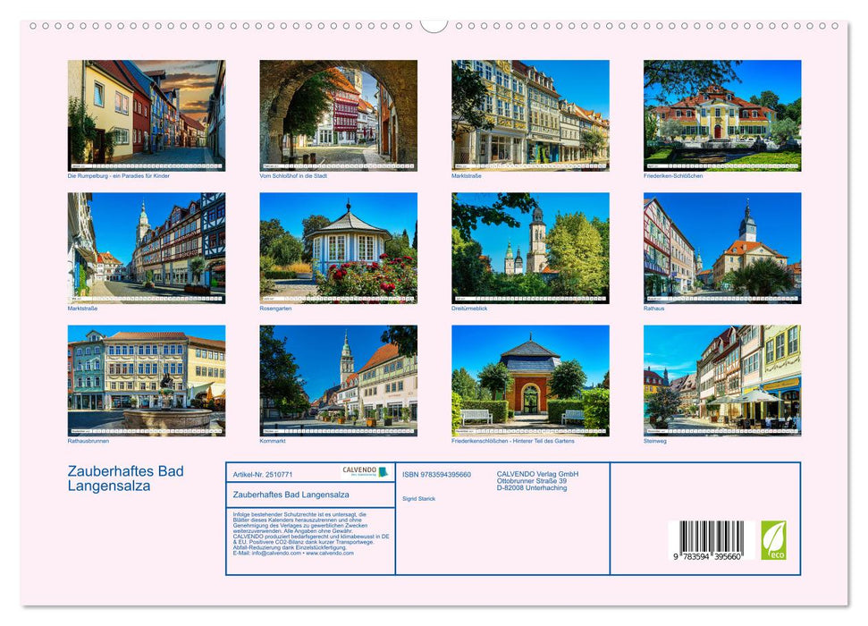 Zauberhaftes Bad Langensalza (CALVENDO Premium Wandkalender 2027)