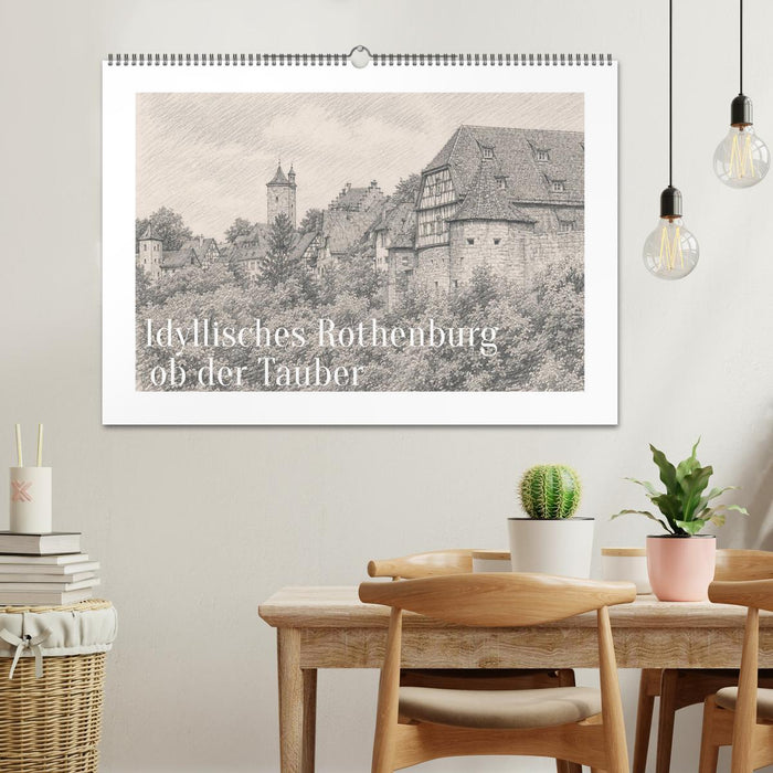 Idyllisches Rothenburg ob der Tauber (CALVENDO Wandkalender 2027)