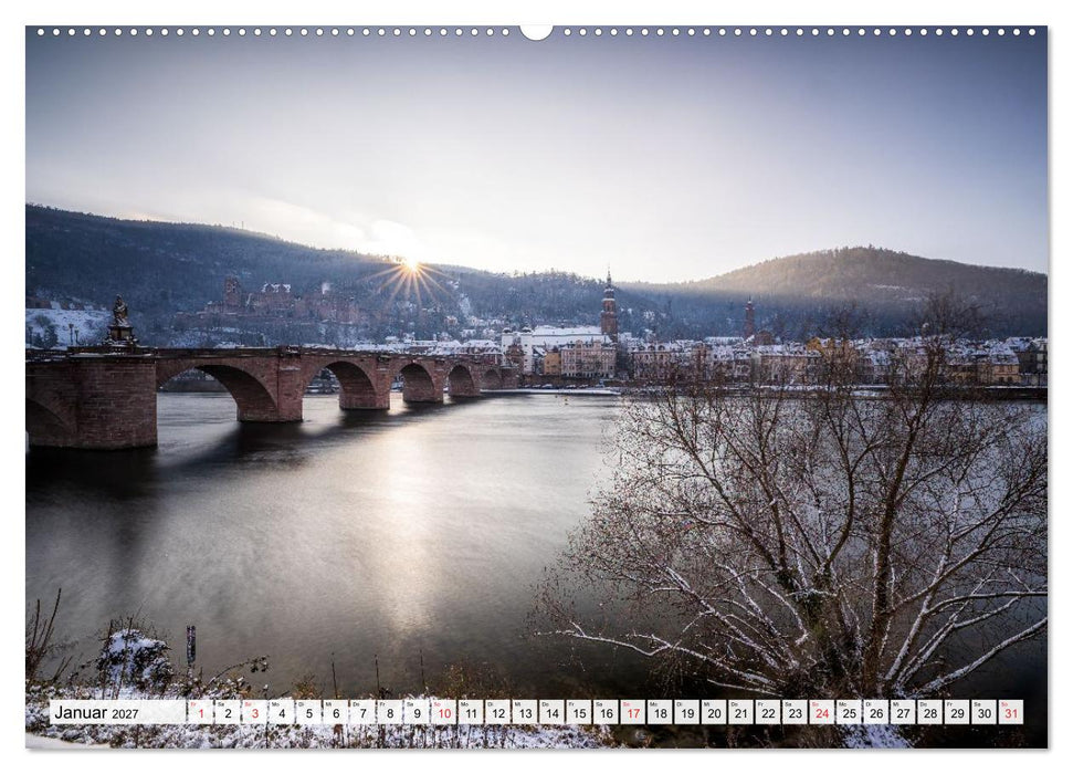 Heidelberg - Die romantische Stadt am Fluss (CALVENDO Premium Wandkalender 2027)