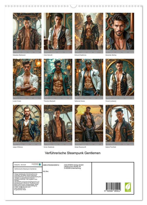 Verführerische Steampunk Gentlemen (CALVENDO Premium Wandkalender 2027)
