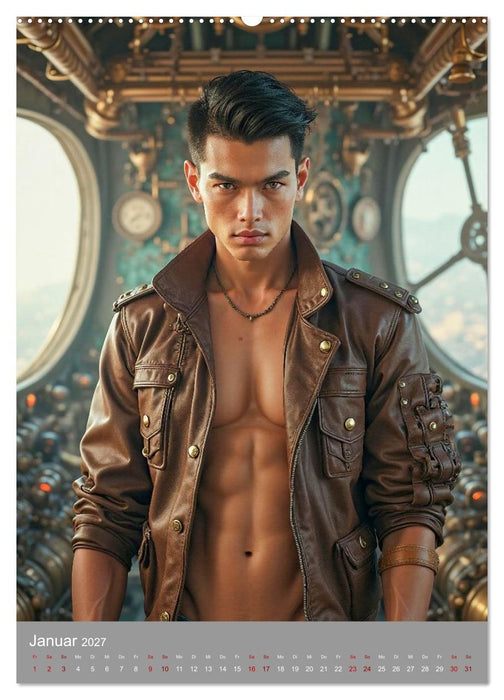 Verführerische Steampunk Gentlemen (CALVENDO Premium Wandkalender 2027)