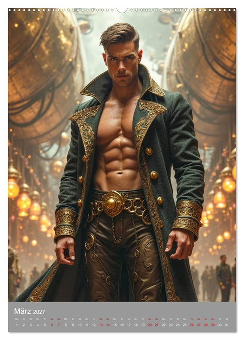 Verführerische Steampunk Gentlemen (CALVENDO Premium Wandkalender 2027)