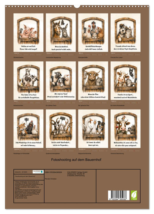 Fotoshooting auf dem Bauernhof (CALVENDO Premium Wandkalender 2027)
