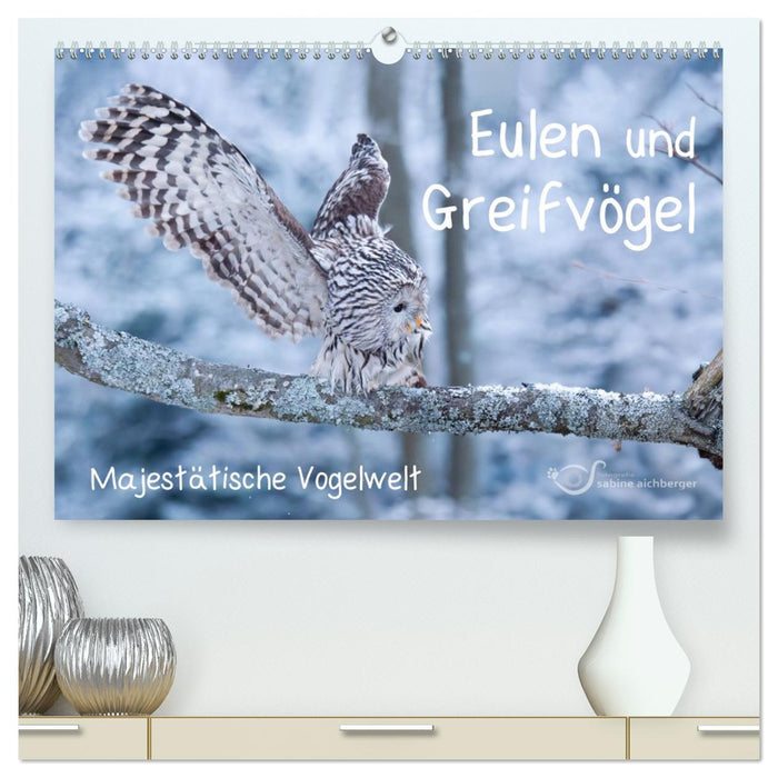 Eulen und Greifvögel - Majestätische Vogelwelt (CALVENDO Premium Wandkalender 2027)