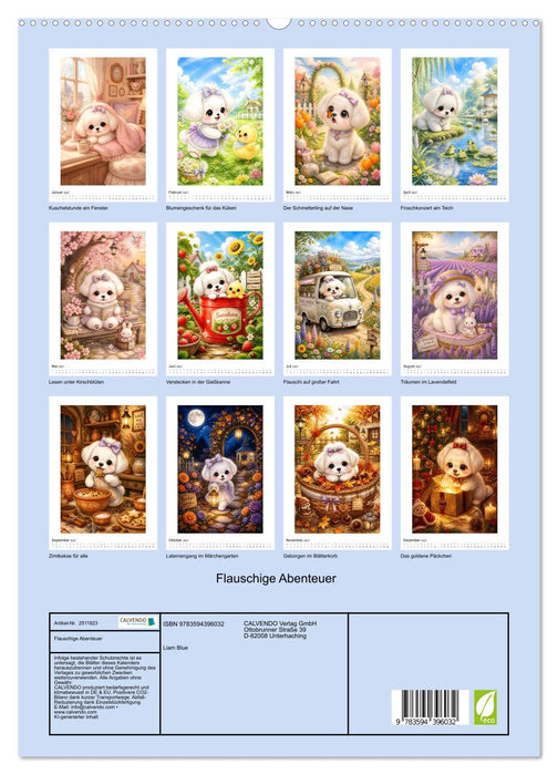Flauschige Abenteuer (CALVENDO Premium Wandkalender 2027)