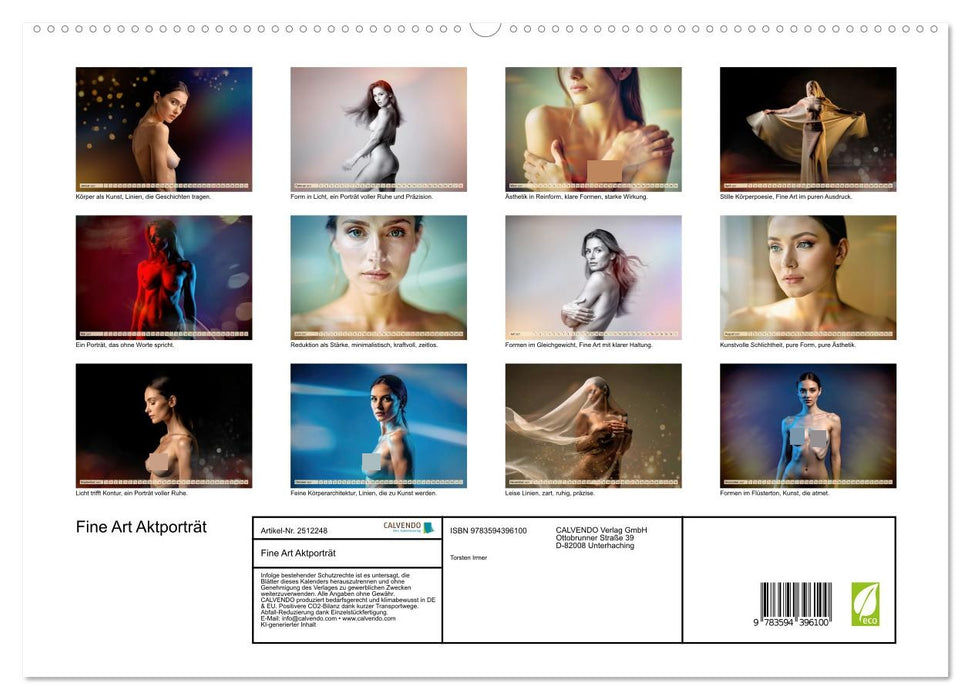 Fine Art Aktporträt (CALVENDO Premium Wandkalender 2027)