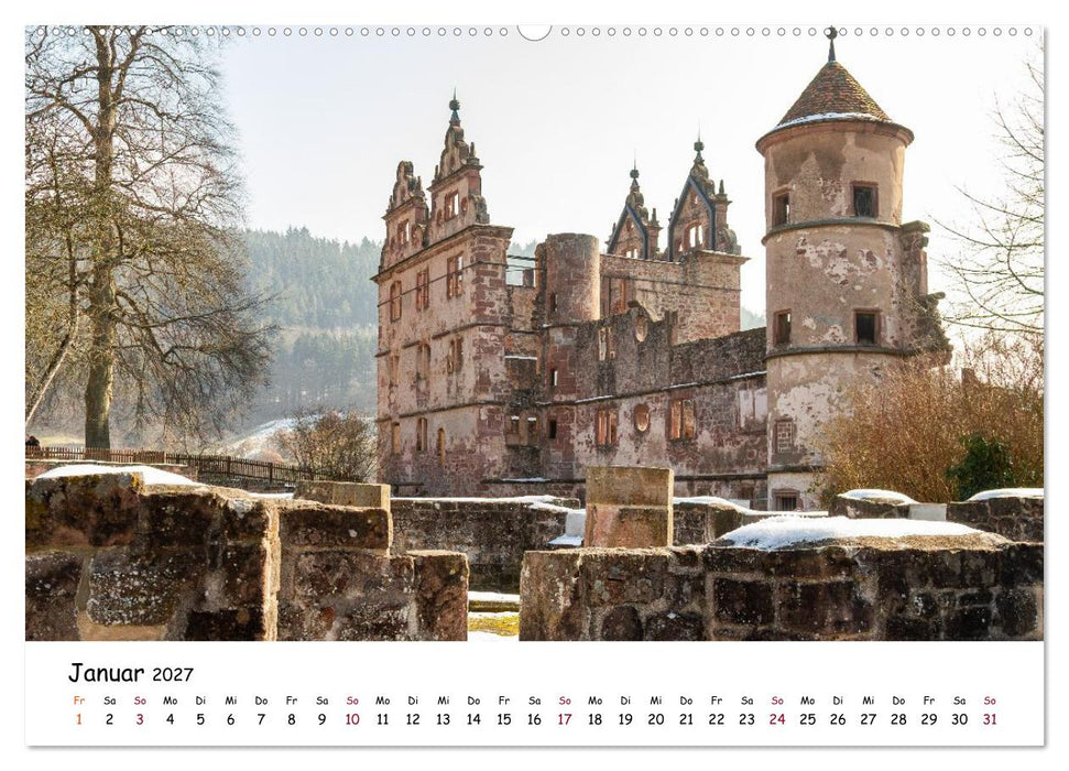 Spuren aus Stein: Ruinen im Schwarzwald und auf der Alb (CALVENDO Premium Wandkalender 2027)