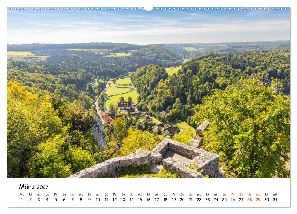 Spuren aus Stein: Ruinen im Schwarzwald und auf der Alb (CALVENDO Premium Wandkalender 2027)