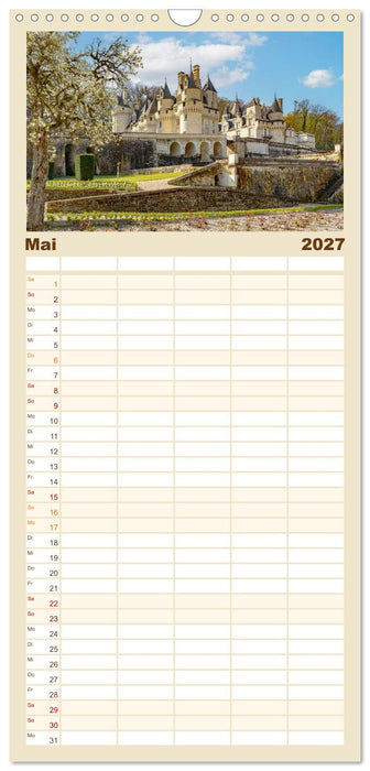 Frankreich - Schlösser und Burgen im Loiretal (CALVENDO Familienplaner 2027)