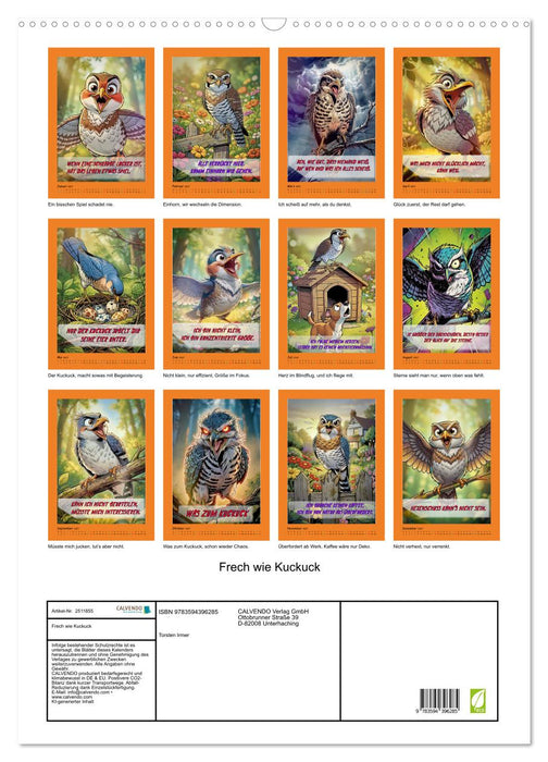 Frech wie Kuckuck (CALVENDO Wandkalender 2027)