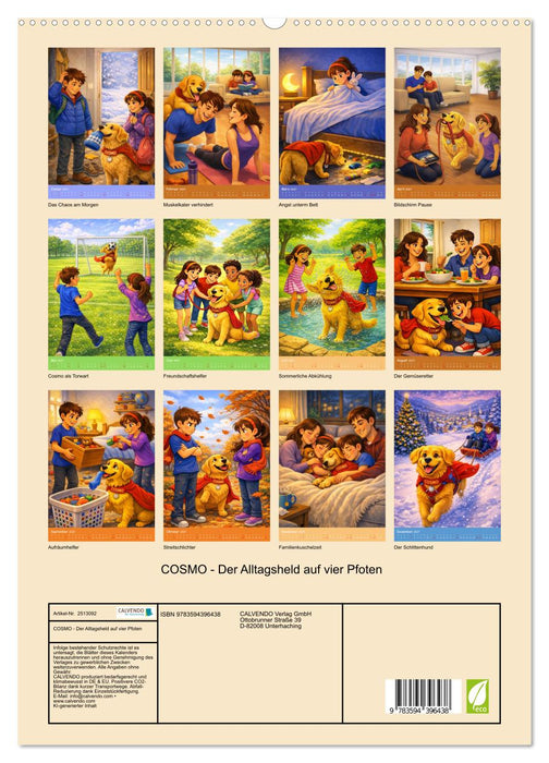 COSMO - Der Alltagsheld auf vier Pfoten (CALVENDO Premium Wandkalender 2027)