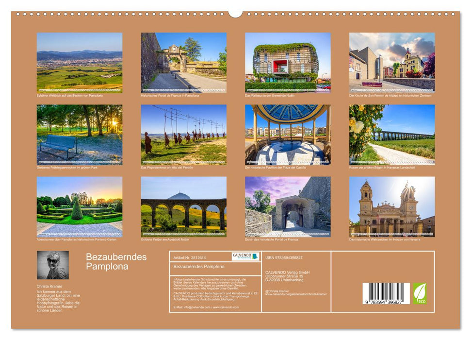 Bezauberndes Pamplona (CALVENDO Wandkalender 2027)