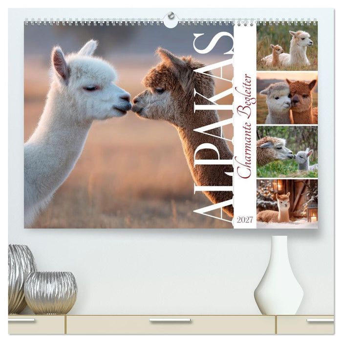 Alpakas - Charmante Begleiter (CALVENDO Premium Wandkalender 2027)
