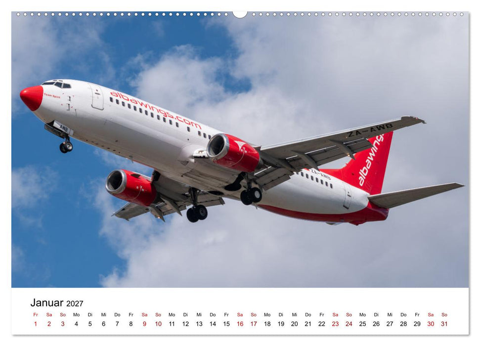 Boeing 737 - Die Baby Boeing (CALVENDO Premium Wandkalender 2027)