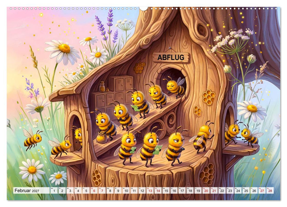 Das Bienenjahr - Von Blüten, Bienenstock und Honig (CALVENDO Wandkalender 2027)