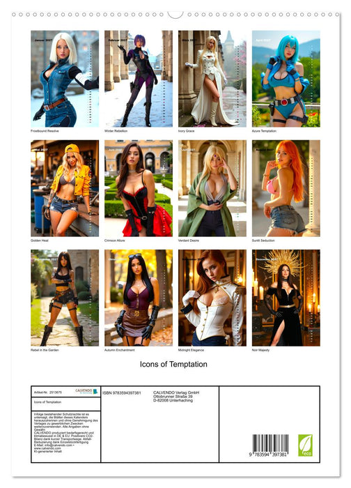 Icons of Temptation (CALVENDO Premium Wandkalender 2027)