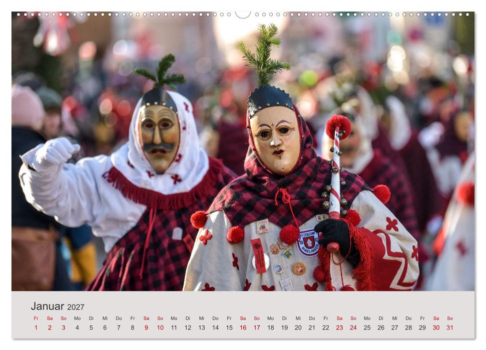 Narri 2027 Bilder der Schwäbisch-Alemannischen Fasnet (CALVENDO Wandkalender 2027)