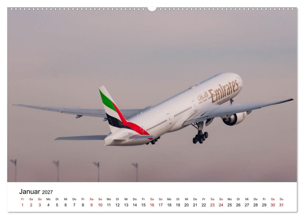 Boeing 777 Die Triple Seven (CALVENDO Premium Wandkalender 2027)