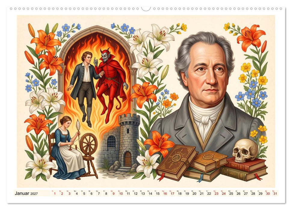 Meister der deutschen Sprache (CALVENDO Premium Wandkalender 2027)