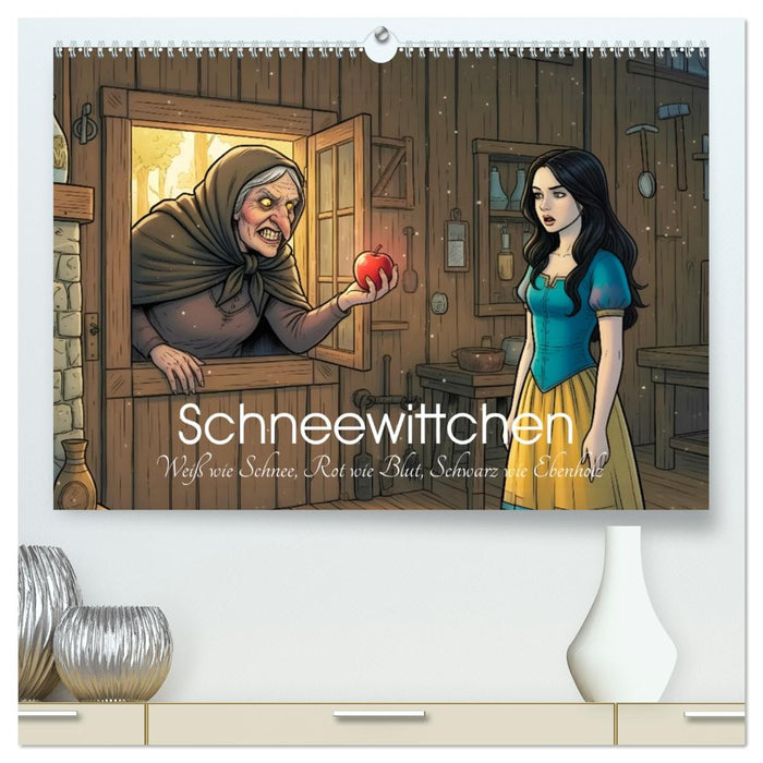 Schneewittchen - Weiß wie Schnee, Rot wie Blut, Schwarz wie Ebenholz (CALVENDO Premium Wandkalender 2027)