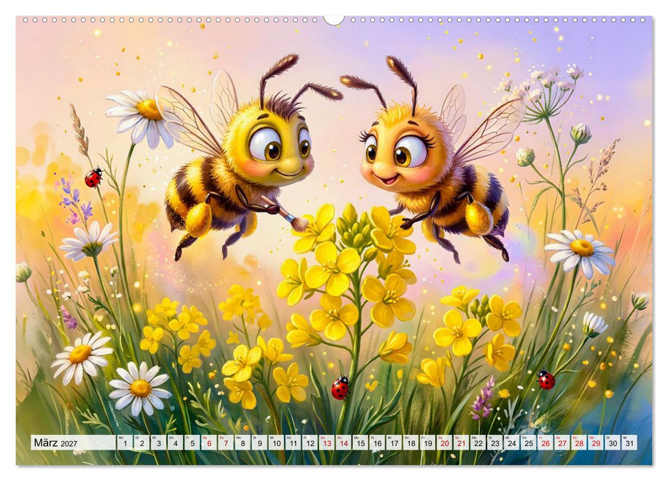 Das Bienenjahr - Von Blüten, Bienenstock und Honig (CALVENDO Wandkalender 2027)