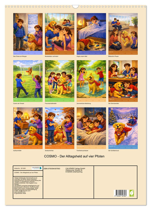 COSMO - Der Alltagsheld auf vier Pfoten (CALVENDO Wandkalender 2027)