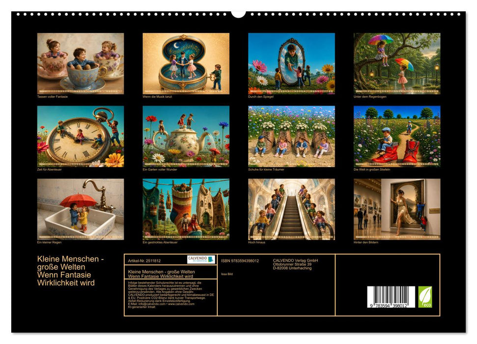Kleine Menschen - große Welten Wenn Fantasie Wirklichkeit wird (CALVENDO Premium Wandkalender 2027)