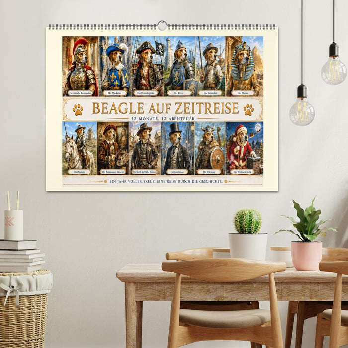 Beagle auf Zeitreise (CALVENDO Wandkalender 2027)