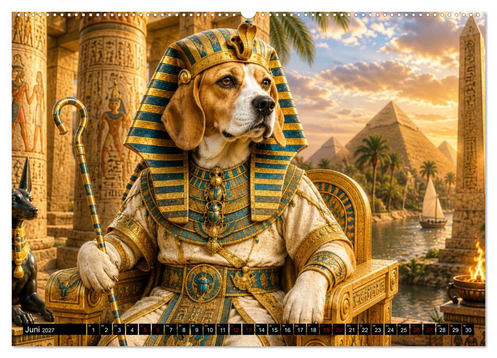 Beagle auf Zeitreise (CALVENDO Wandkalender 2027)