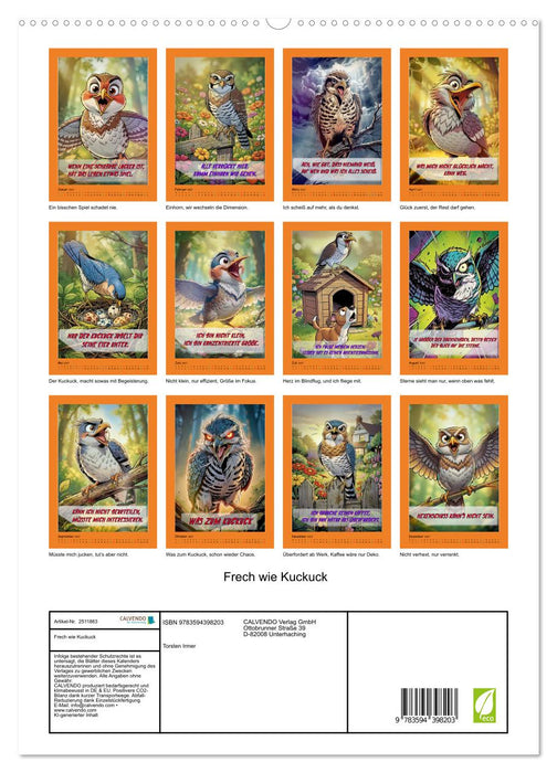 Frech wie Kuckuck (CALVENDO Premium Wandkalender 2027)