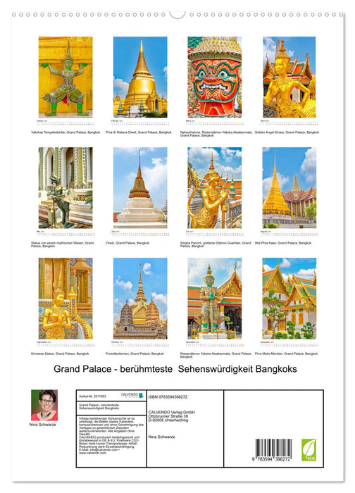Grand Palace - berühmteste Sehenswürdigkeit Bangkoks (CALVENDO Premium Wandkalender 2027)